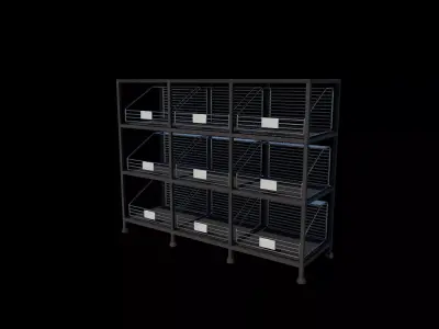 Steel Storage 02 3D model