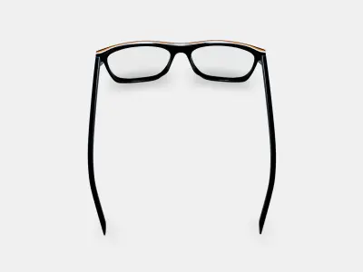 Fletcher Eyeglasses in Black Matte Eclipse 3D model