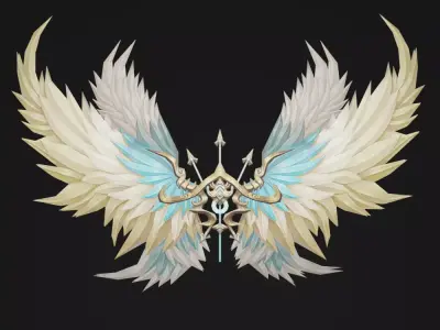 Arcangel Wing Free low-poly 3D model