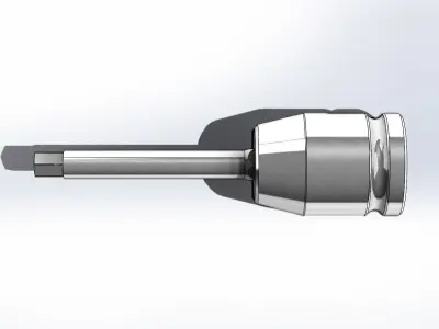 Soquete Allen Socket 5mm 3D model