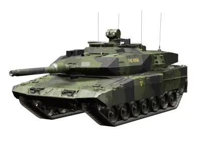 Stridsvagn 122 Swedish Army Tank Low-poly 3D model