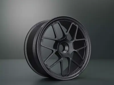 Rims part grey style carbon  3D model
