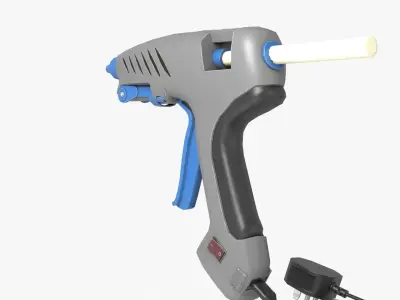 Glue Gun Low-poly 3D model purchase