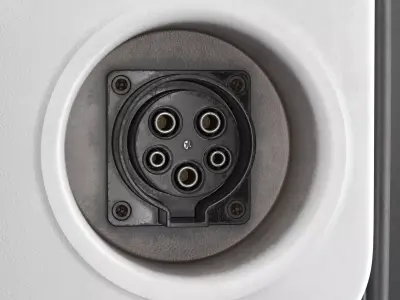 Charging Electric Station PBR 3D model