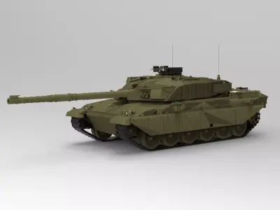 FV 4030 Challenger Tank 3D model