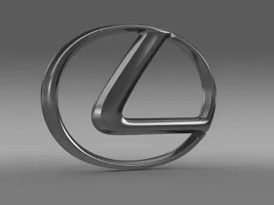 lexus logo 3D model by Sergey from CGTrader