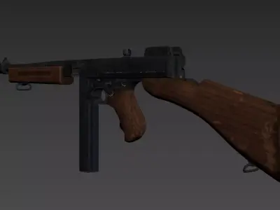 Thompson M1928 - CXC Low-poly 3D model