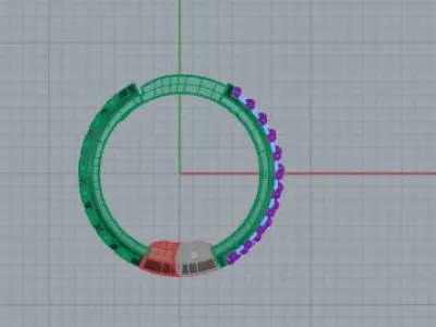 Orecchino modello D Free 3D model