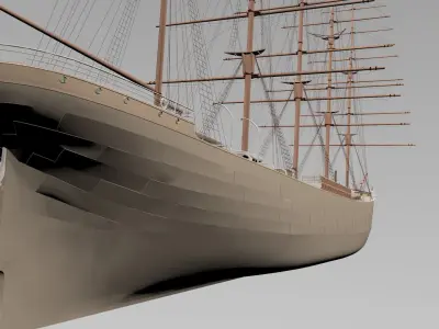 A professional ship 3D model