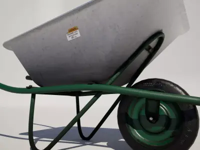 Wheelbarrow 3D model 7
