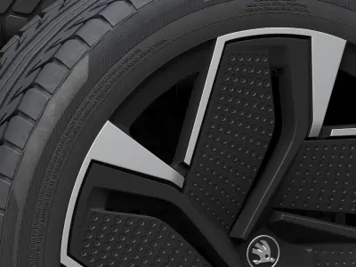 Skoda wheels 3D model by zifir3d