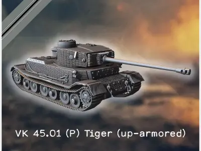 PzBefWgVI P VK 4501 up-armored heavy tank - Germany Eastern West 3D print model