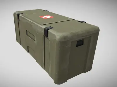 Medical Storage Box Low-poly 3D model