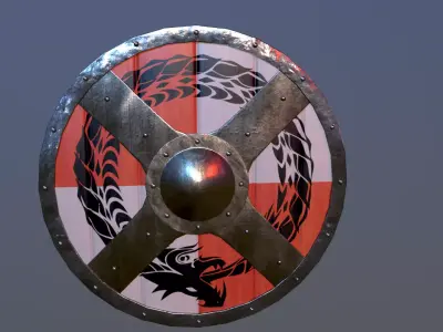 Viking Shield 2  Free low-poly 3D model