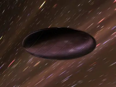 Simple UFO Free low-poly 3D model