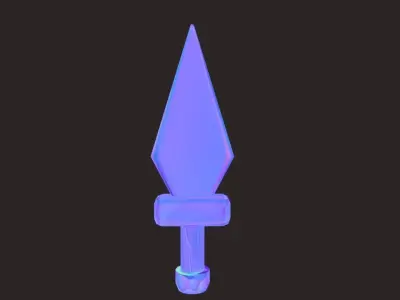 Fantasy Dagger Free low-poly 3D model purchase