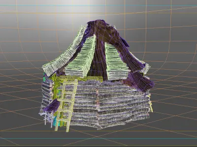 Shacks part 2 3D model