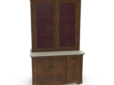 Antique Cabinet A 3D model