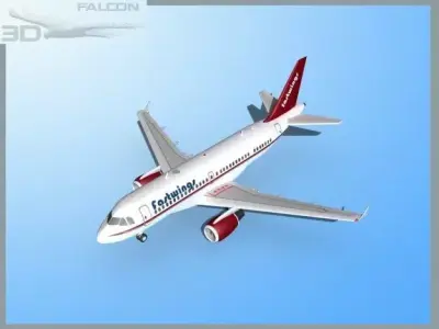 Falcon3D A319 Fastwings 3D model