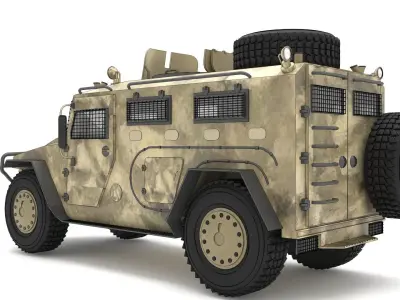  askeri  personel arac 3D model