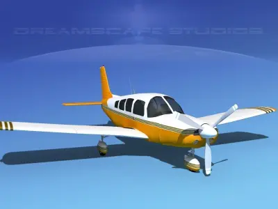 Piper Cherokee Six 260 V14 3D model