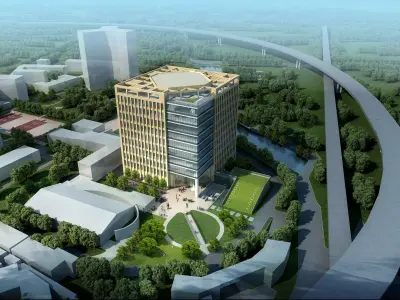 3Dmax fashion city commercial square building 389 3D model