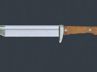 Hunting knife Free 3D model buy
