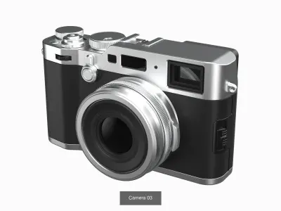 Camera Collection 4 in 1 3D Model Pack