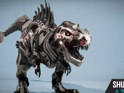 SciFi Beast05 T-REX Low-poly 3D model