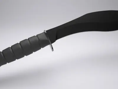 Kukri Knife Low-poly 3D model order