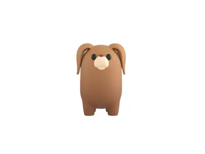 Dog Character 03 3D model