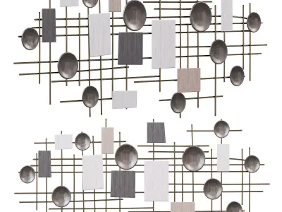 Corrigan studio large modern industrial wall decor 3D model