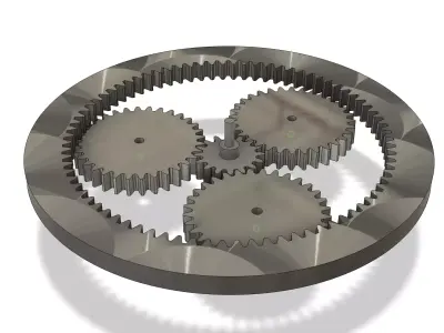 THREADED GEAR MODEL 3D model