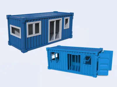 Contener House Low-poly 3D model