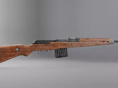 WAR GUN Low-poly 3D model