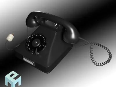Vintage Telephone 3D model