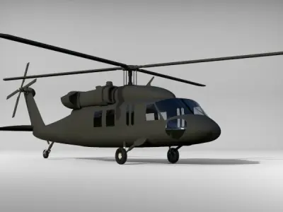 Sikorsky UH-60 Black Hawk 3D model shop
