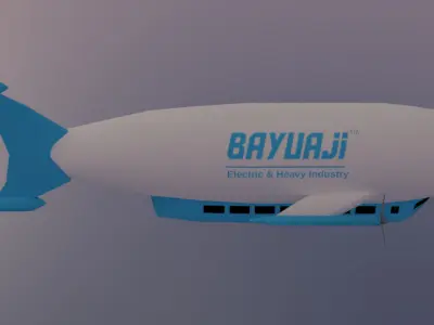 Electric Propeler Airship 3D model