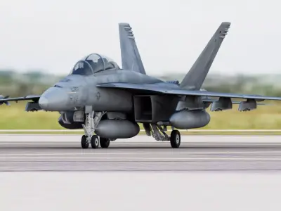 Boeing Super Hornet FA-18F Tandem Seat 3D model