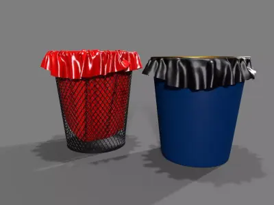 garbage can 3D model purchase