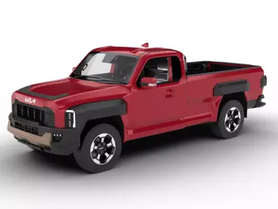 Kia Tasman Single Cab 2026 3d model 3D model
