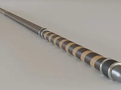 Medieval Polearm Fauchard 3D model