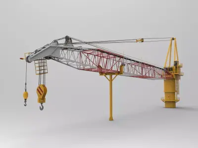 Tower Crane 3D model