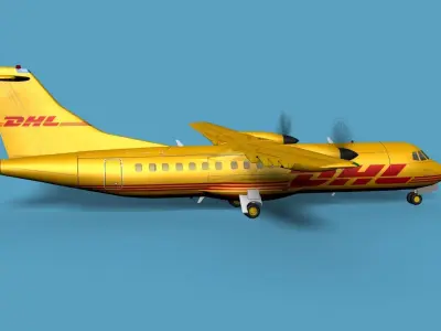 ATR  ATR-42-500 DHL Cargo 3D model