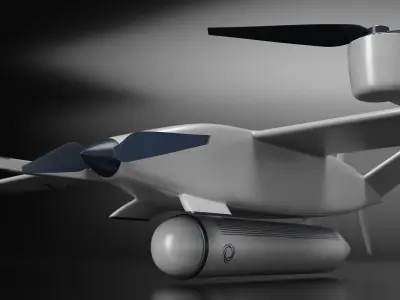  Sahara Harmattan AI Radar Drone VTOL White 