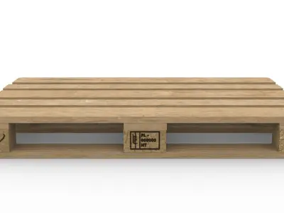 EUR UIC pallet  3D model
