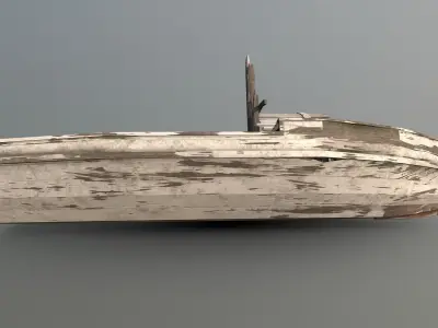 Old Boat Low-poly 3D model purchase