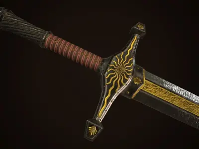 Sword 04 Low-poly 3D model purchase