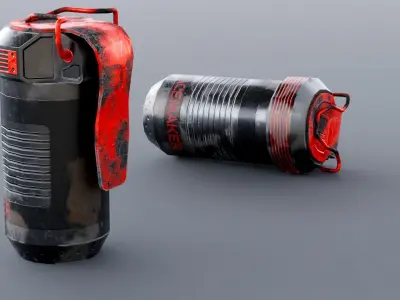 Granade Game Ready Free low-poly 3D model