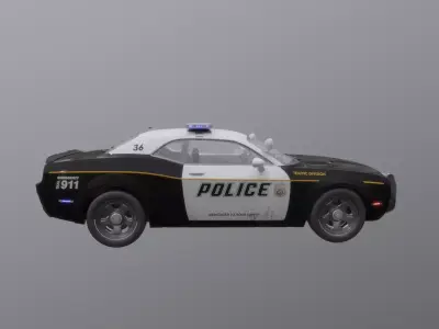 Police car 3D model